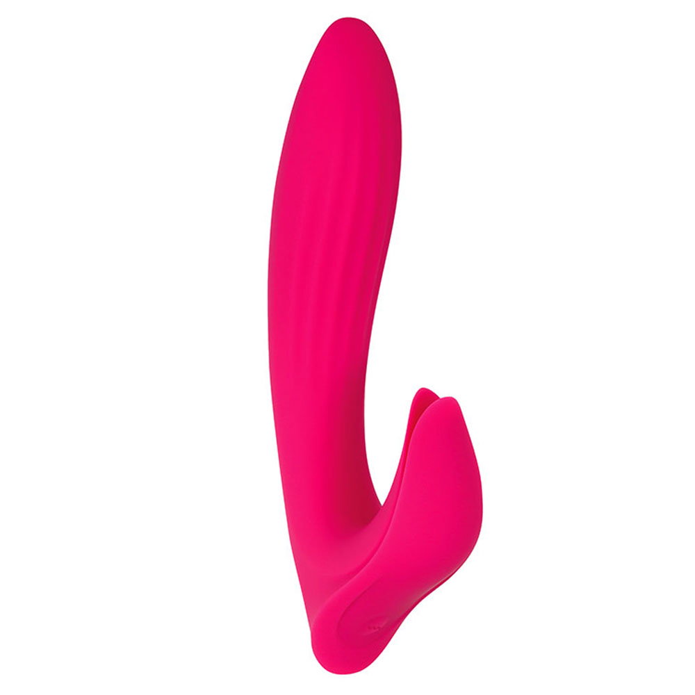 Adam & Eve Eve's Bliss pink rabbit vibrator with textured shaft and petal-shaped clitoral stimulator